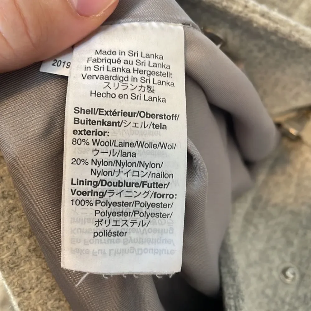 J Crew Chateau Parka Italian Stadium Cloth Grey 2P